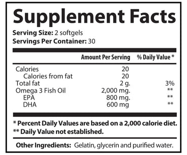 Fish Oil Omega 3 Fatty Acids