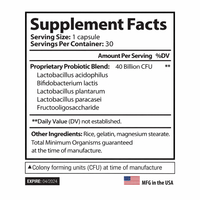 Probiotic - 40 Billion CFU