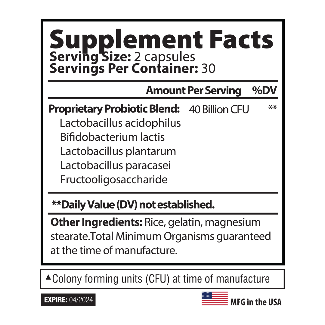 NutraPrice Pure Probiotic - 40 Billion CFU